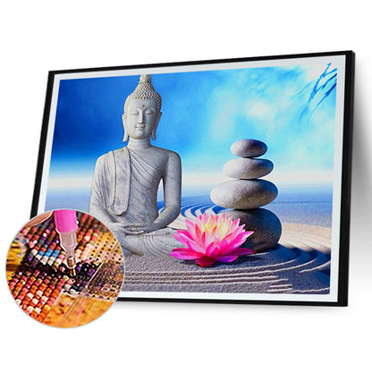 Buddha Statue Meditation - Full Round Drill Diamond Painting 40*30CM