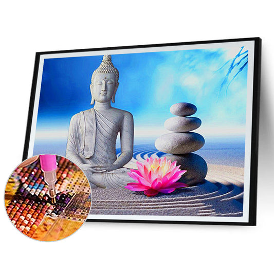 Buddha Statue Meditation - Full Round Drill Diamond Painting 40*30CM