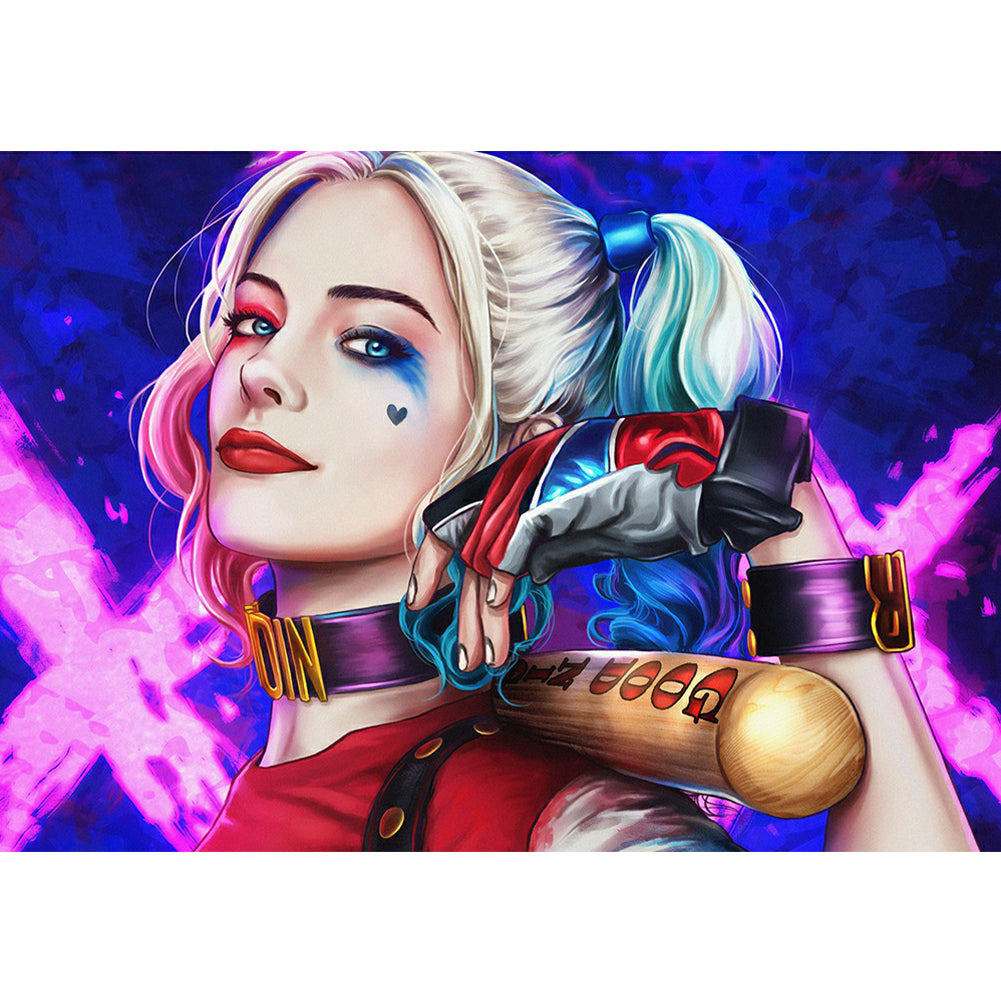 Harley Quinn - Full Round Drill Diamond Painting 50*40CM