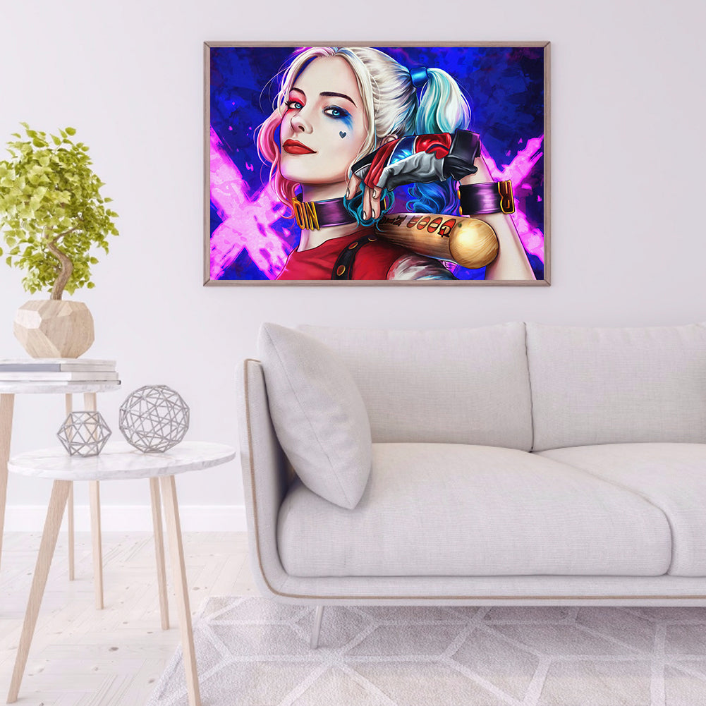 Harley Quinn - Full Round Drill Diamond Painting 50*40CM