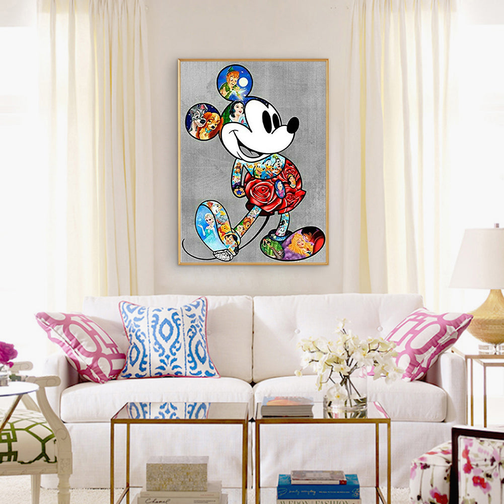 Disney Mickey - Full Round Drill Diamond Painting 50*60CM