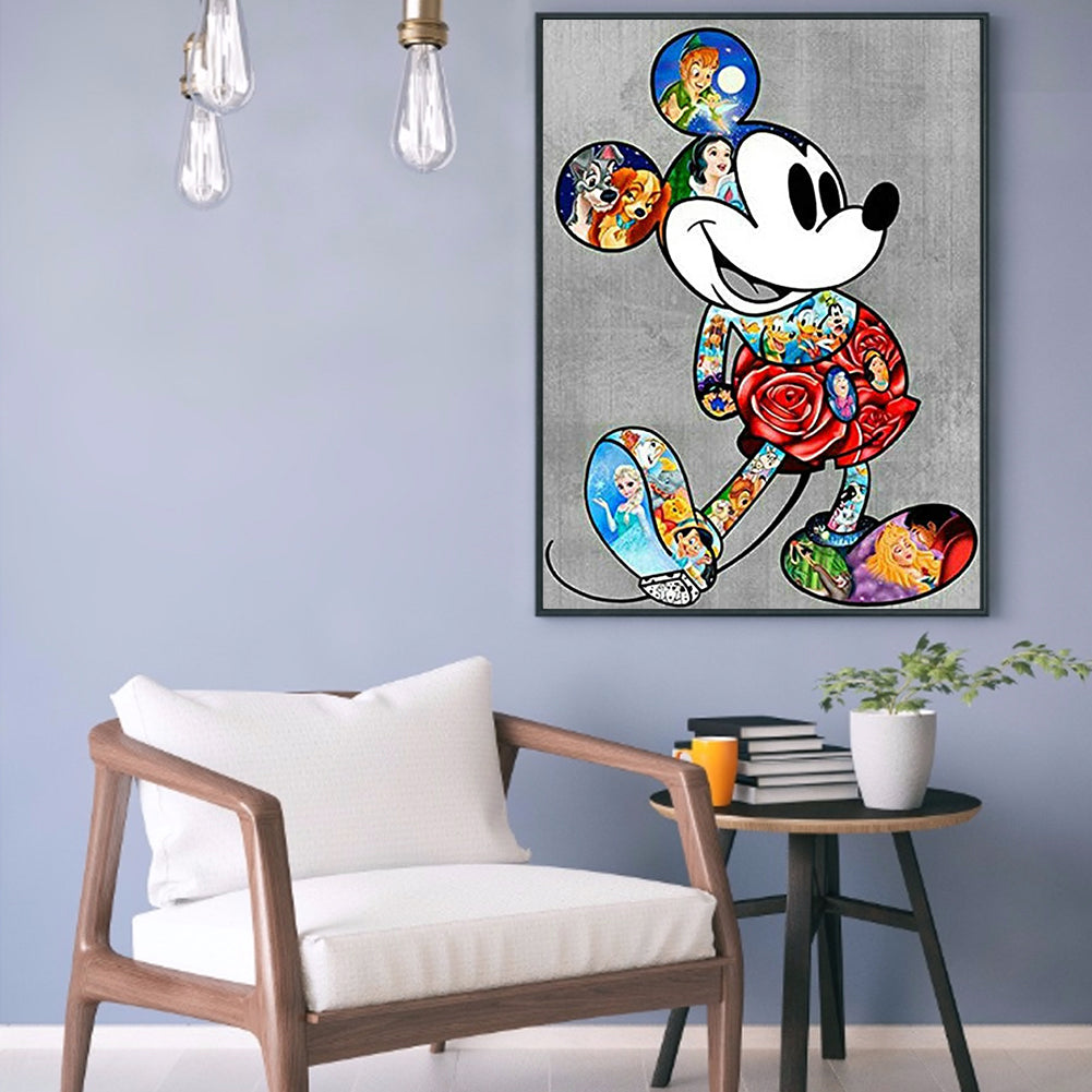 Disney Mickey - Full Round Drill Diamond Painting 50*60CM