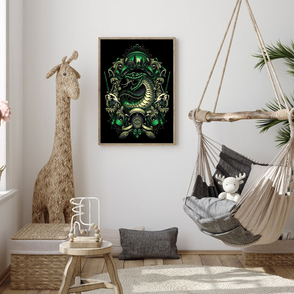 Harry Potter Dragon Logo - Full Round Drill Diamond Painting 40*50CM