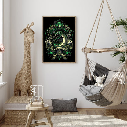 Harry Potter Dragon Logo - Full Round Drill Diamond Painting 40*50CM