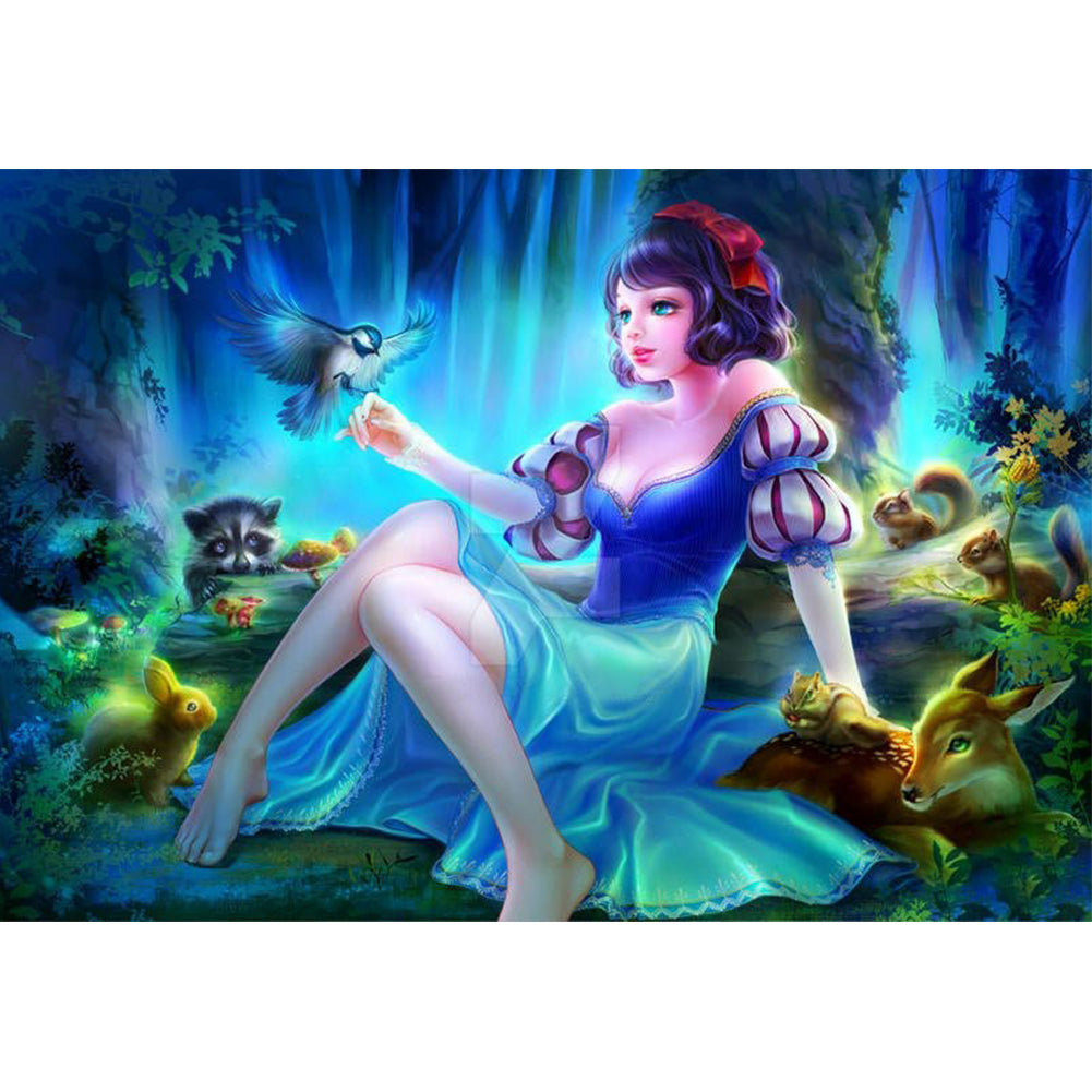 Snow White - Full Round Drill Diamond Painting 50*30CM