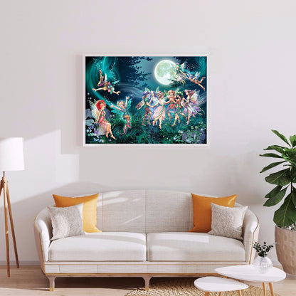 Starry Night Elf - Full Round Drill Diamond Painting 50*30CM
