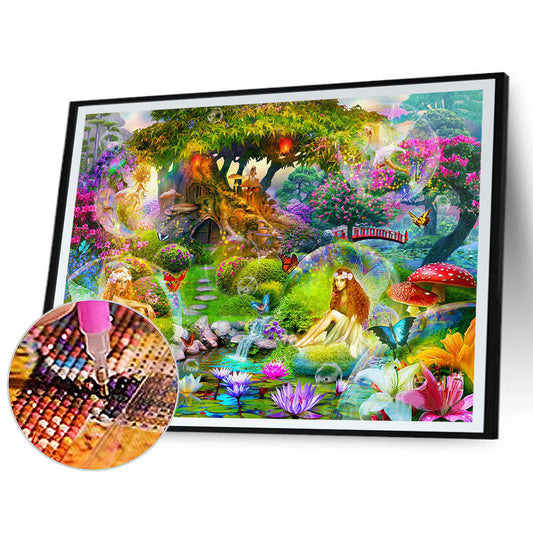 Starry Night Elf - Full Round Drill Diamond Painting 50*30CM