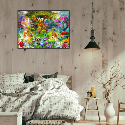 Starry Night Elf - Full Round Drill Diamond Painting 50*30CM