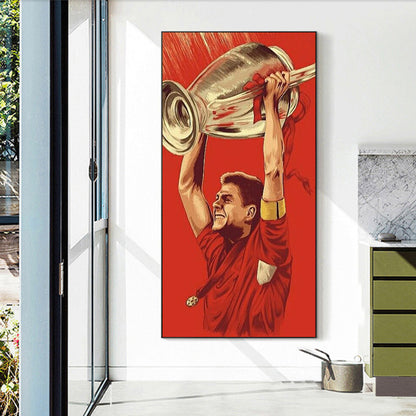 Legendary Steven Lifts The Trophy 40*70CM(Canvas) Full Round Drill Diamond Painting