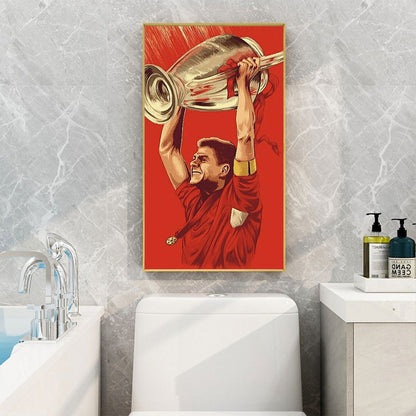 Legendary Steven Lifts The Trophy 40*70CM(Canvas) Full Round Drill Diamond Painting