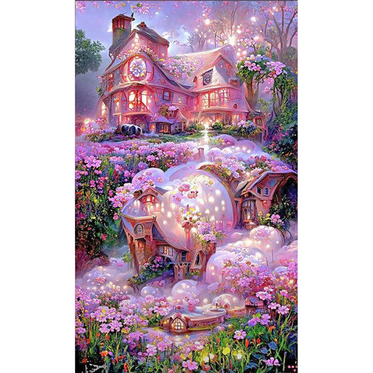 Rose Manor 40*70CM(Canvas) Full Round Drill Diamond Painting