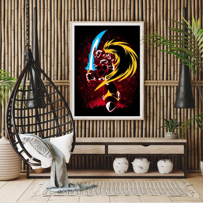 Zero Style Poster Silhouette - Full Round Drill Diamond Painting 30*40CM