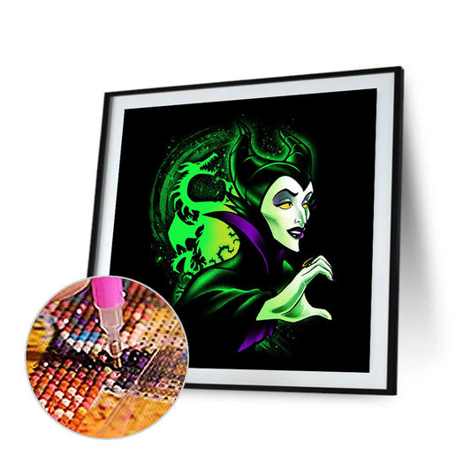 Maleficent 30*30CM(Canvas) Full Round Drill Diamond Painting
