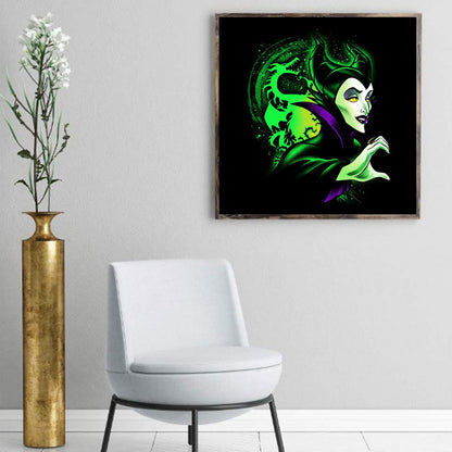 Maleficent 30*30CM(Canvas) Full Round Drill Diamond Painting