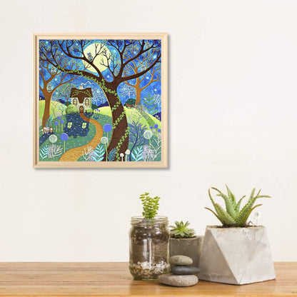 Illustration - Full Round Drill Diamond Painting 40*40CM
