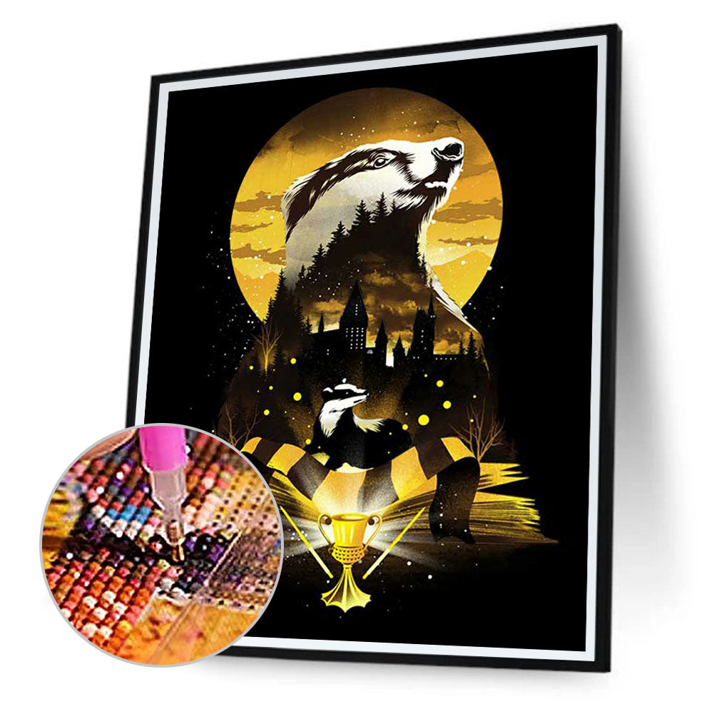Harry Potter Raccoon 30*40CM(Canvas) Full Square Drill Diamond Painting