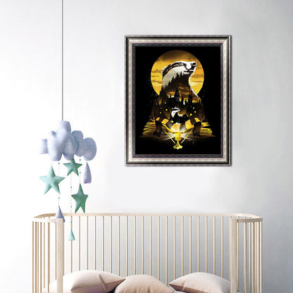 Harry Potter Raccoon 30*40CM(Canvas) Full Square Drill Diamond Painting