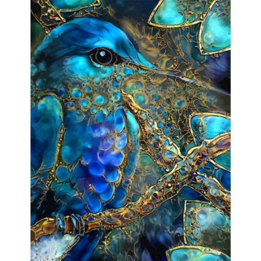 Artistic Hummingbird - Full Round Drill Diamond Painting 30*40CM