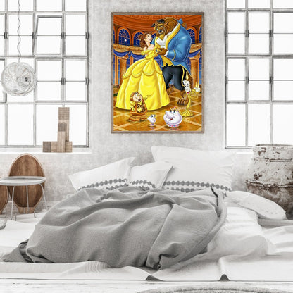 Disney Princess Belle Dance 40*60CM(Canvas) Full Round Drill Diamond Painting