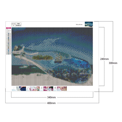 Beach Bottle - Full Square Drill Diamond Painting 40*30CM
