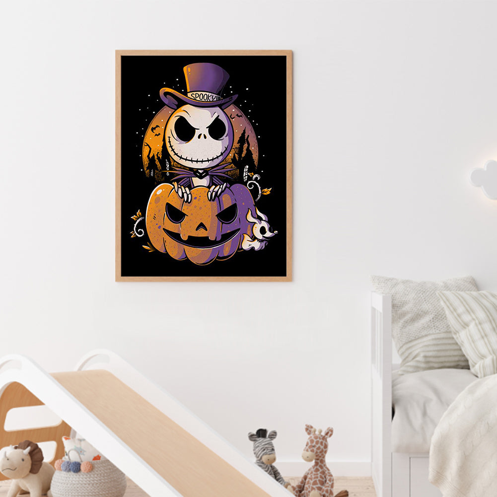 Skull Jack - Full Round Drill Diamond Painting 30*40CM