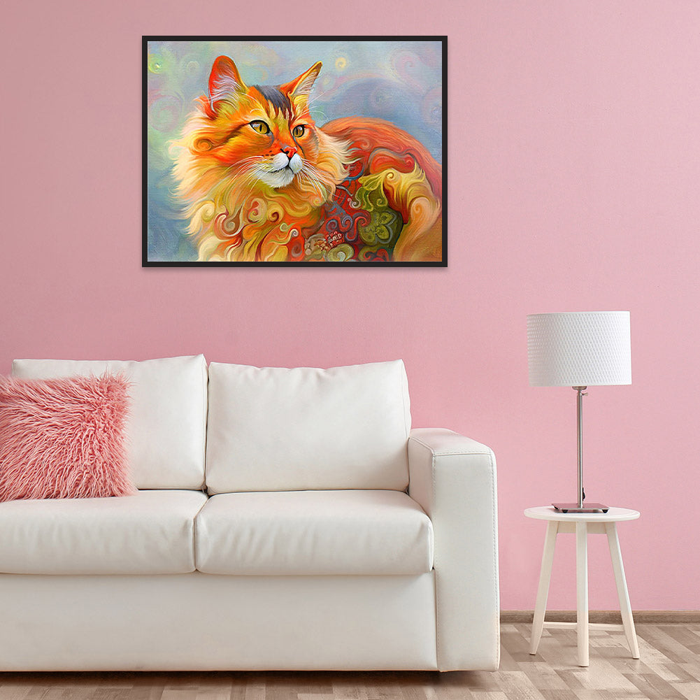 Artistic Persian Cat - Full Square Drill Diamond Painting 50*40CM