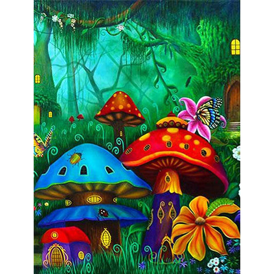 Magic Mushroom 30*40CM(Canvas) Full Round Drill Diamond Painting