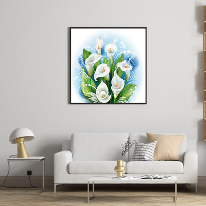 Calla Lotus Bunch - Full Round Drill Diamond Painting 40*40CM