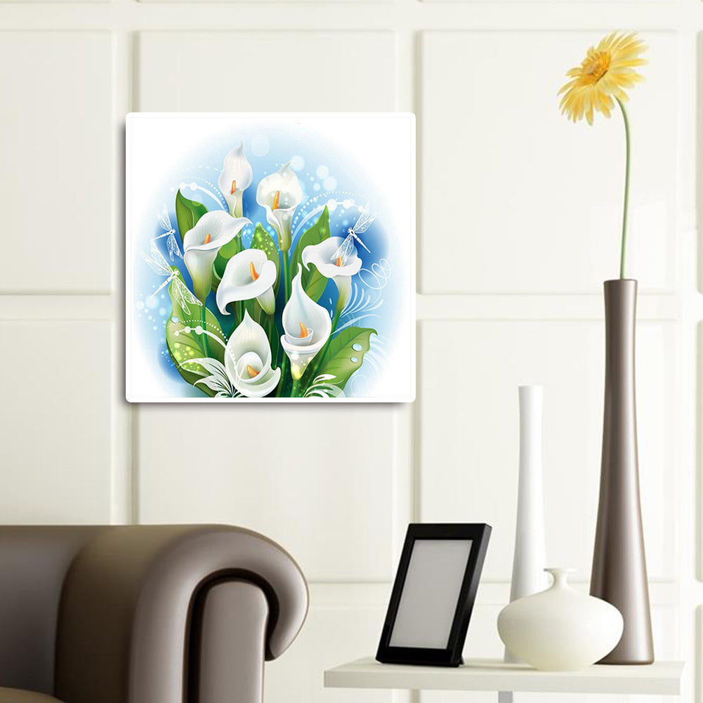 Calla Lotus Bunch - Full Round Drill Diamond Painting 40*40CM