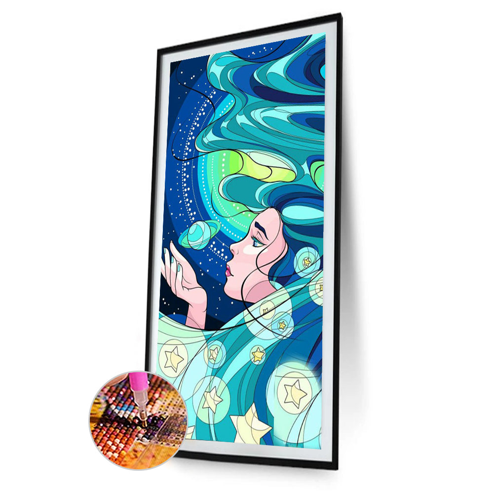 Star Girl - Full Round Drill Diamond Painting 30*70CM