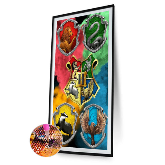 Harry Potter Badge - Full Round Drill Diamond Painting 40*70CM