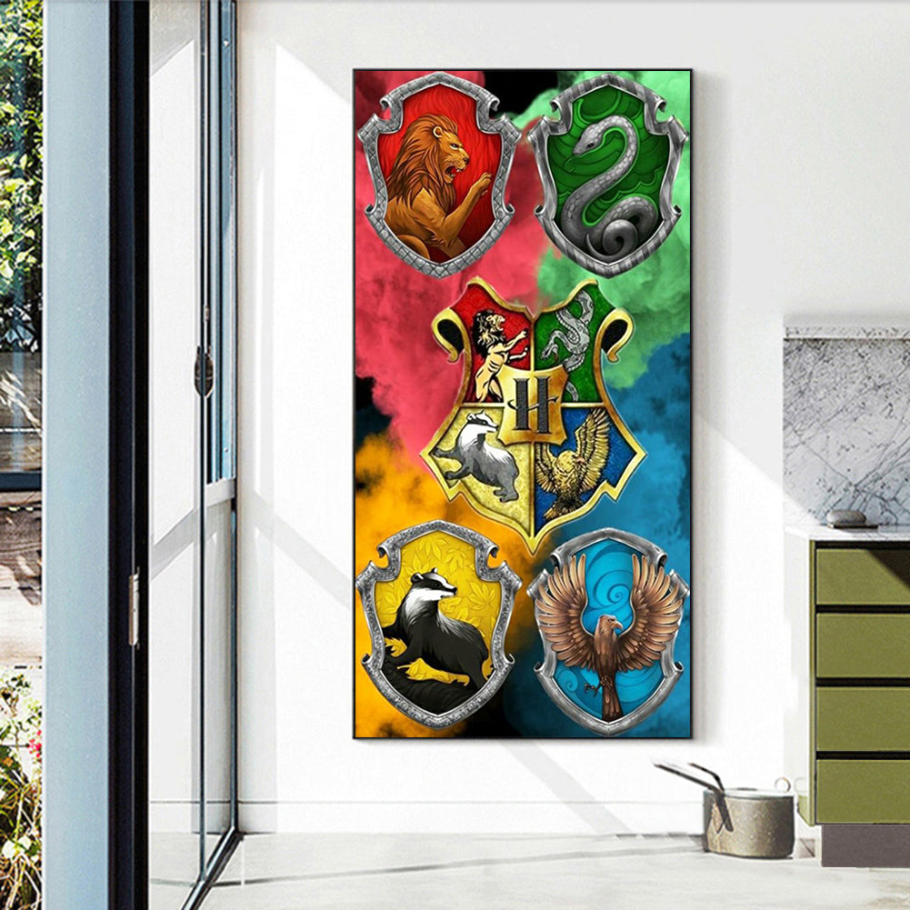 Harry Potter Badge - Full Round Drill Diamond Painting 40*70CM