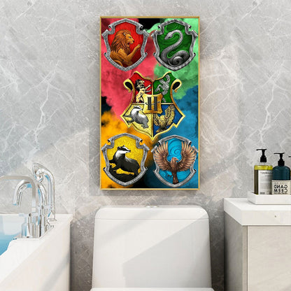 Harry Potter Badge - Full Round Drill Diamond Painting 40*70CM