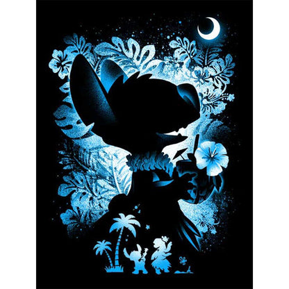 Stitch Silhouette - Full Square Drill Diamond Painting 30*40CM