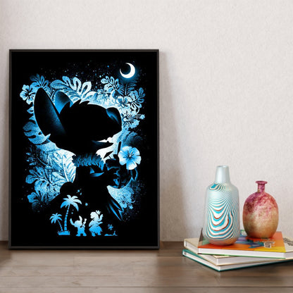 Stitch Silhouette - Full Square Drill Diamond Painting 30*40CM