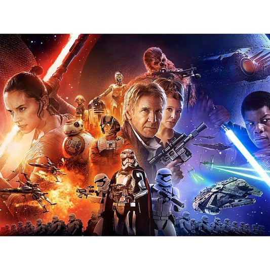 Star Wars - Full Round Drill Diamond Painting 50*40CM