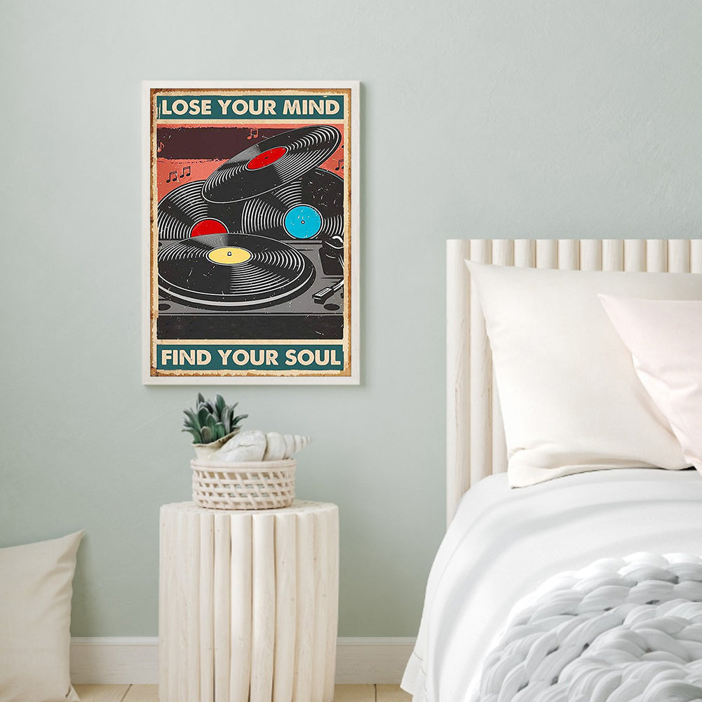 Vinyl Records - Full Round Drill Diamond Painting 40*50CM