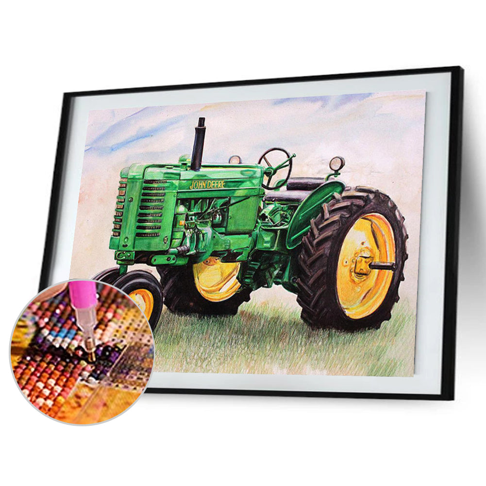 Rural Locomotive - Full Round Drill Diamond Painting 50*40CM