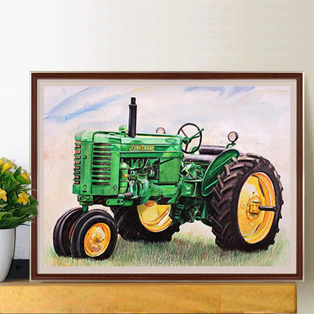 Rural Locomotive - Full Round Drill Diamond Painting 50*40CM