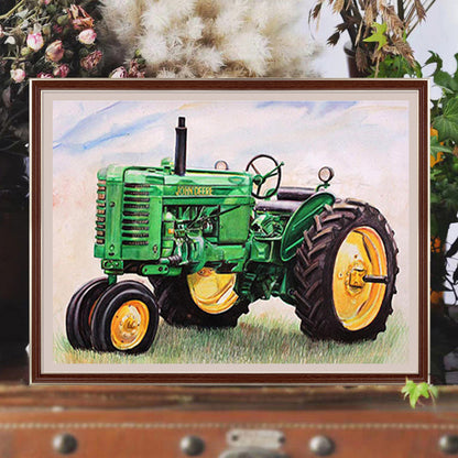 Rural Locomotive - Full Round Drill Diamond Painting 50*40CM