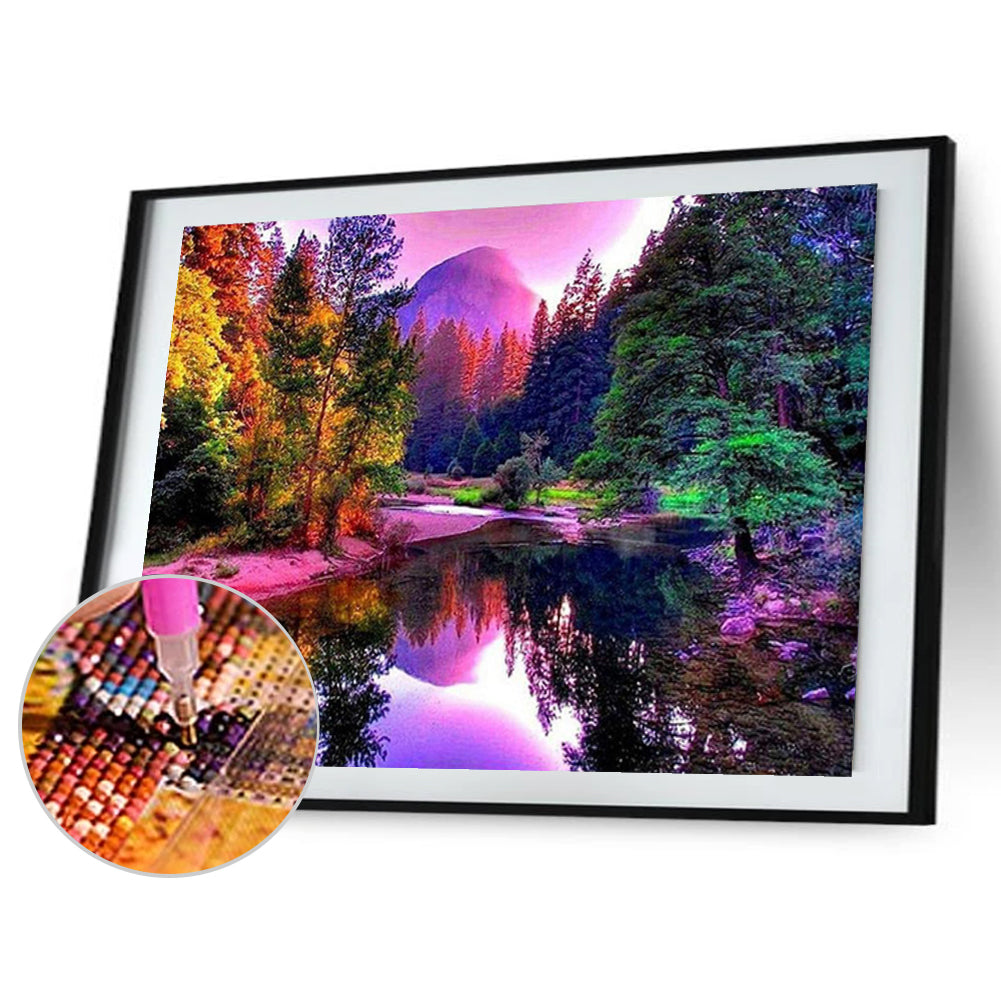 Lakeside - Full Round Drill Diamond Painting 50*40CM