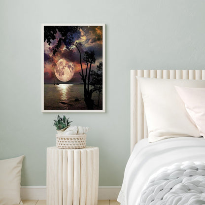 Moonlit Night - Full Round Drill Diamond Painting 40*50CM