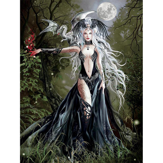 Sexy Witch - Full Round Drill Diamond Painting 40*50CM
