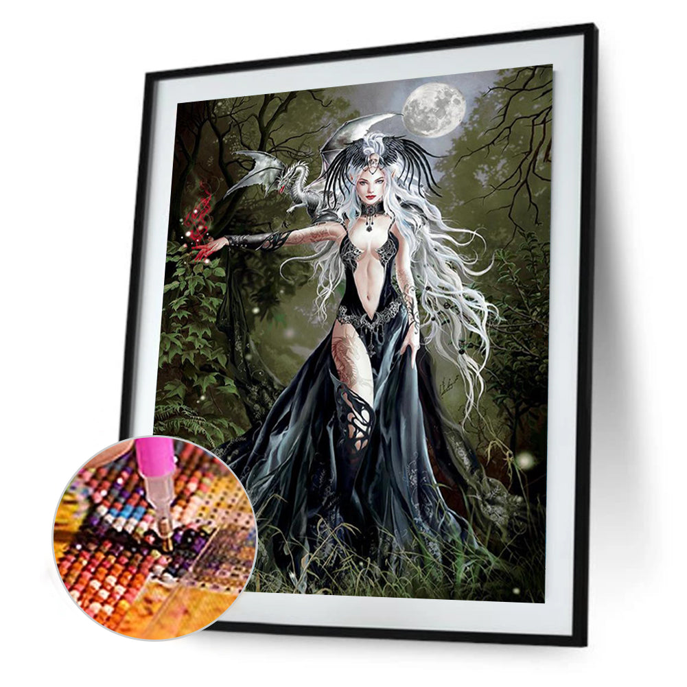 Sexy Witch - Full Round Drill Diamond Painting 40*50CM