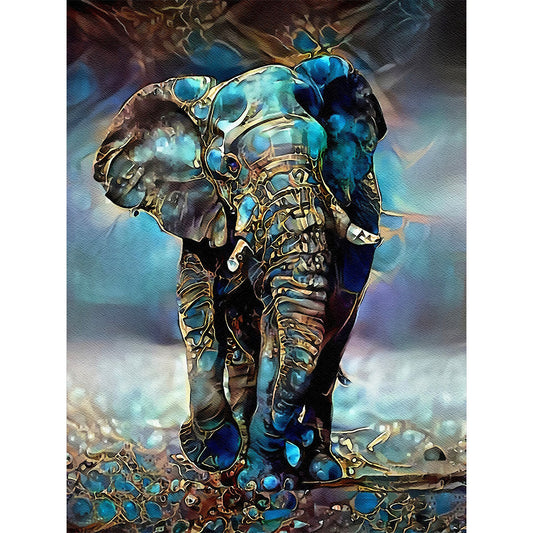 Elephant - Full Round Drill Diamond Painting 50*60CM