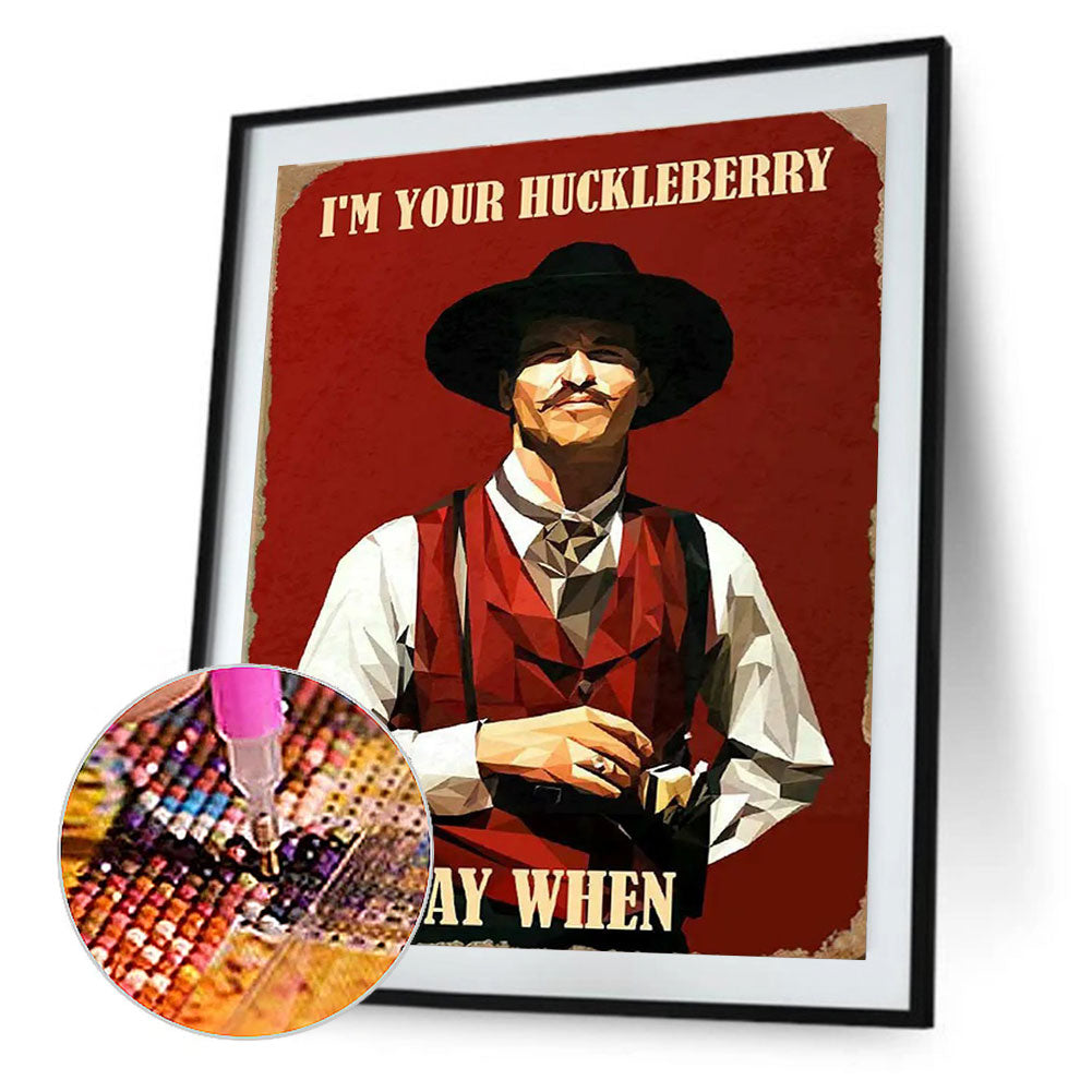 Professional Gambler Doc Holliday - Full Round Drill Diamond Painting 30*40CM