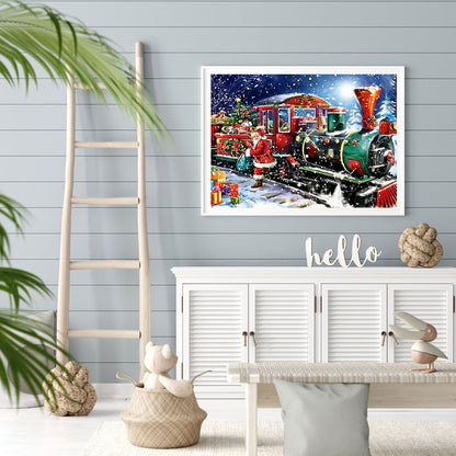 Christmas Train - Full Round Drill Diamond Painting 50*40CM