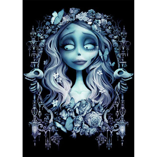 Corpse Bride Emily - Full Round Drill Diamond Painting 30*40CM