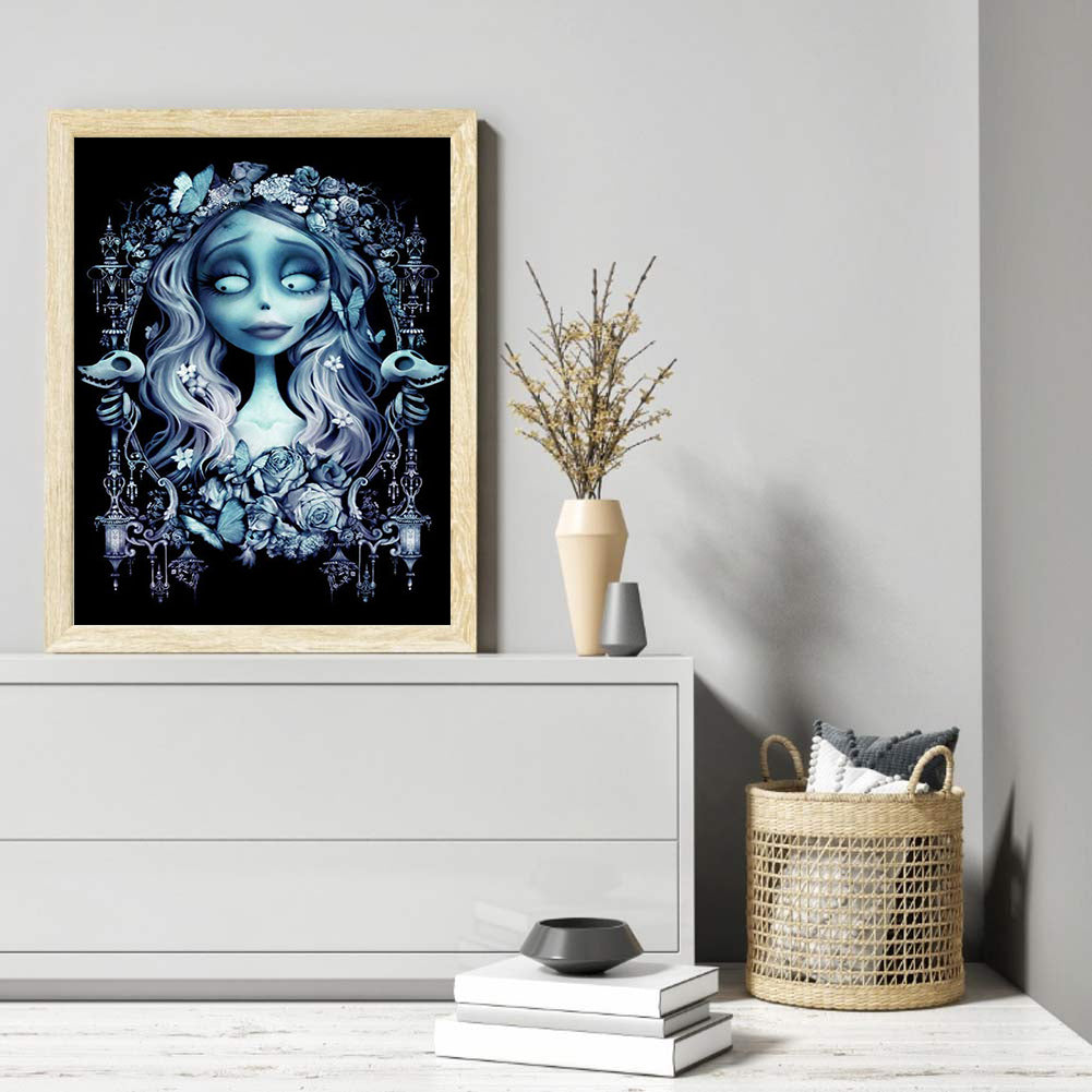 Corpse Bride Emily - Full Round Drill Diamond Painting 30*40CM