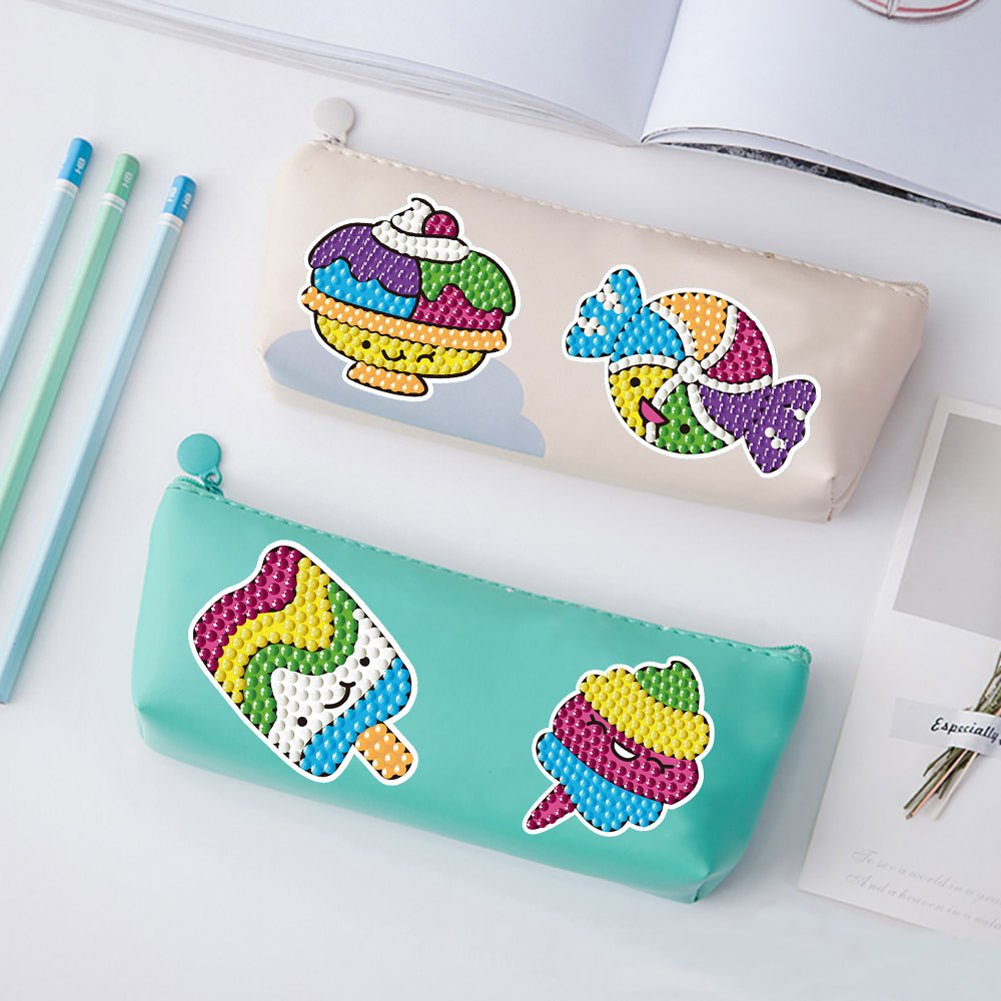 DIY Diamonds Painting Stickers Cute PVC Stickers Paint by Numbers for Kids Adult
